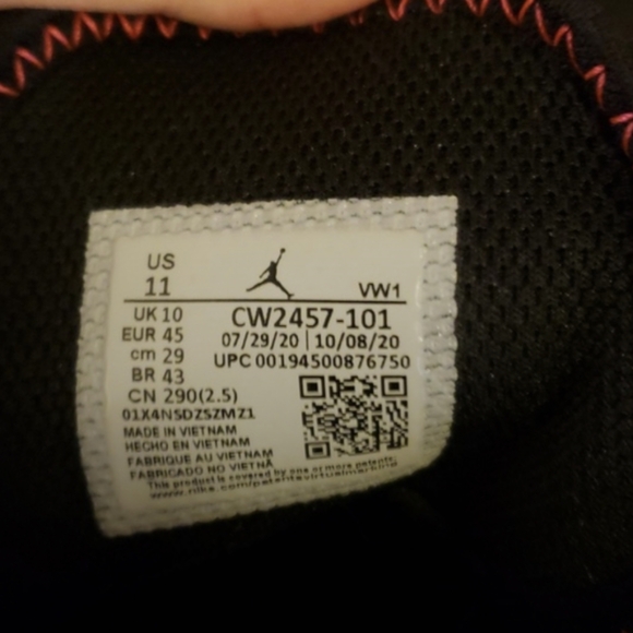 Nike Air Jordan One Take II Westbrook Men’s Size 11 White CW2457-101 Basketball - Picture 5 of 5